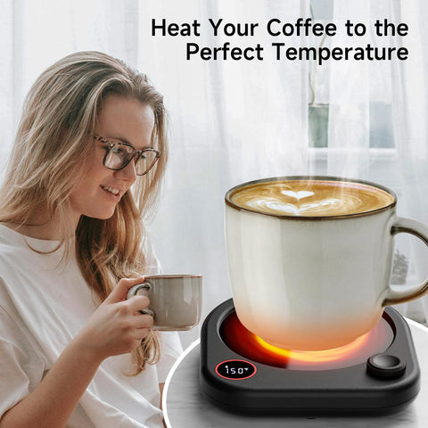 Oracer desk warmer with adjustable temperature knob lets you tailor heat.