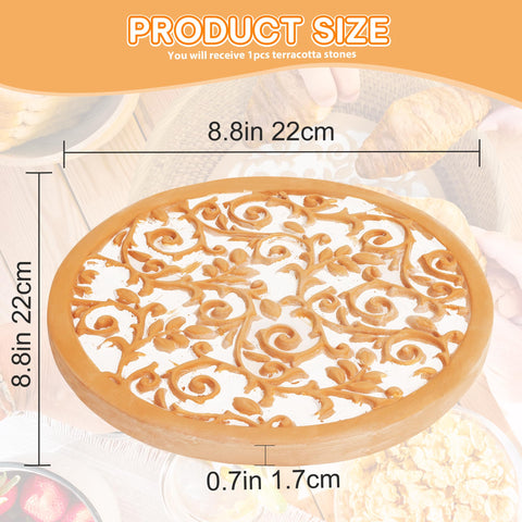 Oranbulb Terra Cotta Warmer for tortillas, maintains soft textures at mealtime