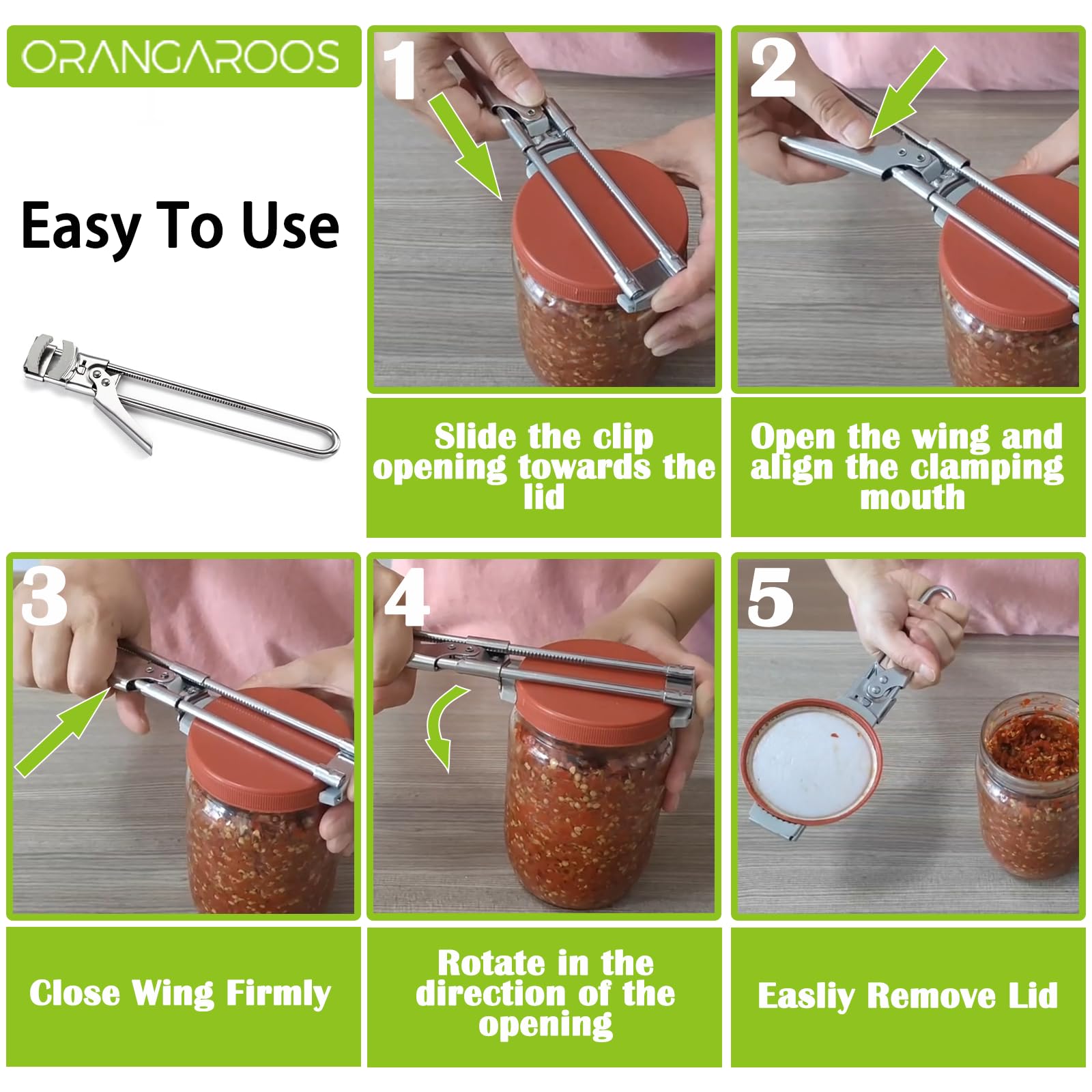 Orangaroos bottle opener keychain helps break the vacuum seal