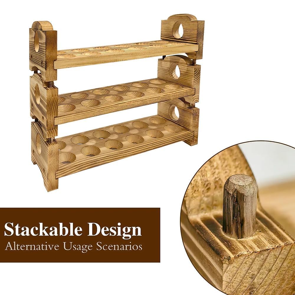 ORBEIN siderack close-up emphasizes 2 cm thick wood and durability.