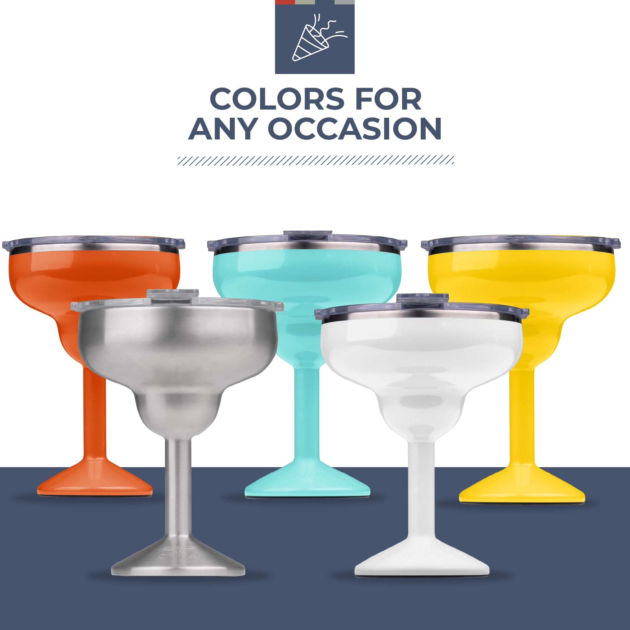 ORCA Rita BPA-free whale-tail lid keeps beverages secure on the go.