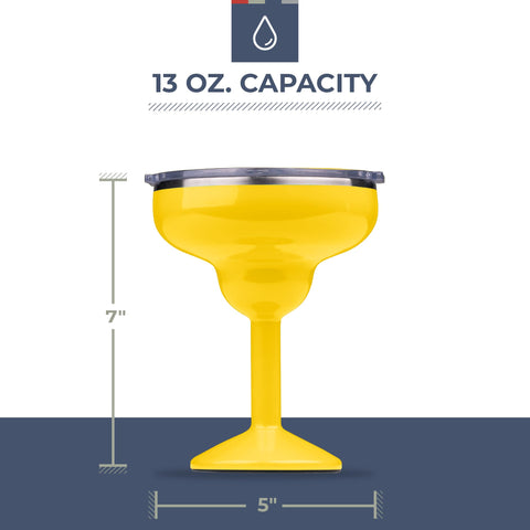 ORCA Rita stainless steel stemmed cup preserves beverage temperature for any drink.