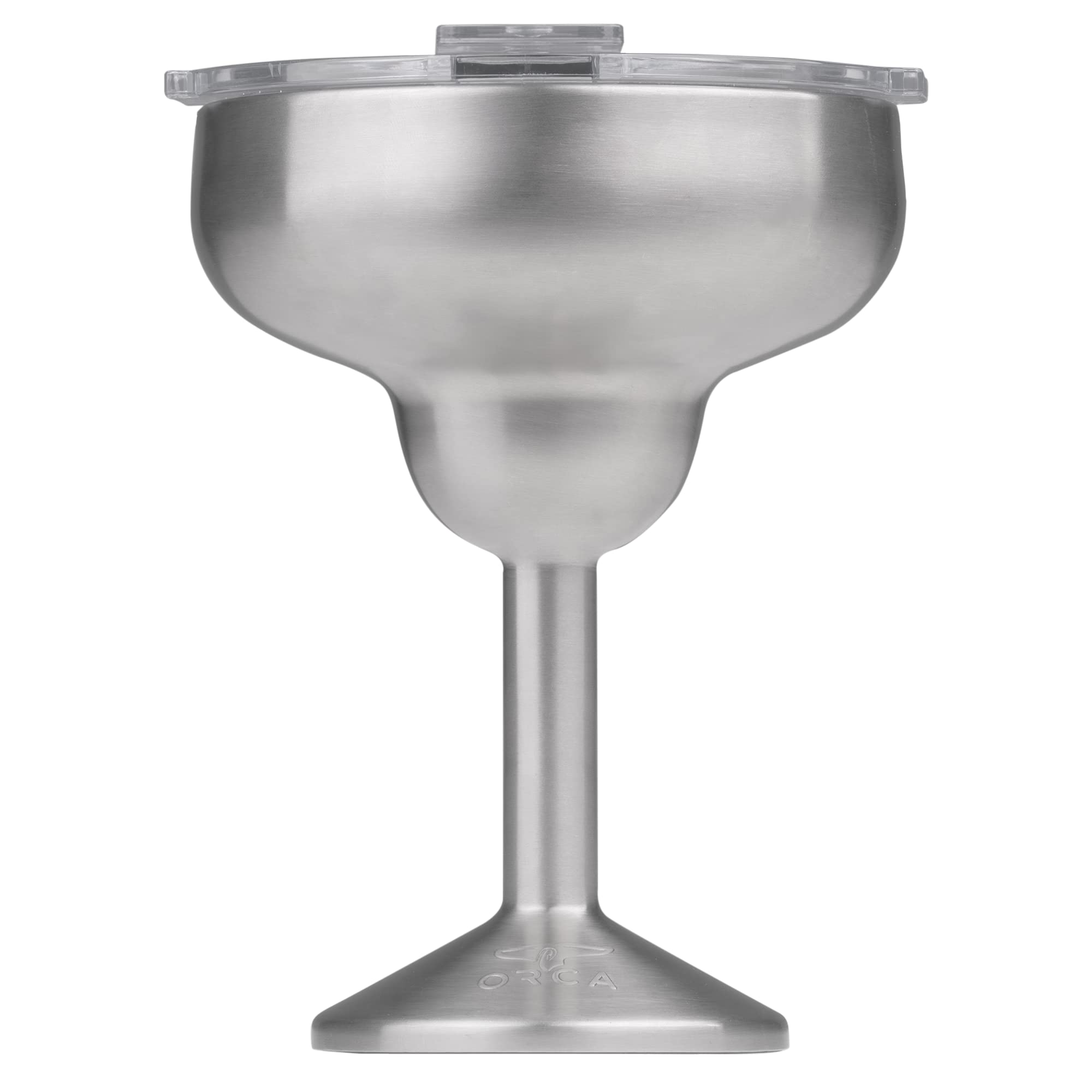 Orca Rita temperature-insulated margarita glass keeps drinks cold for hours.