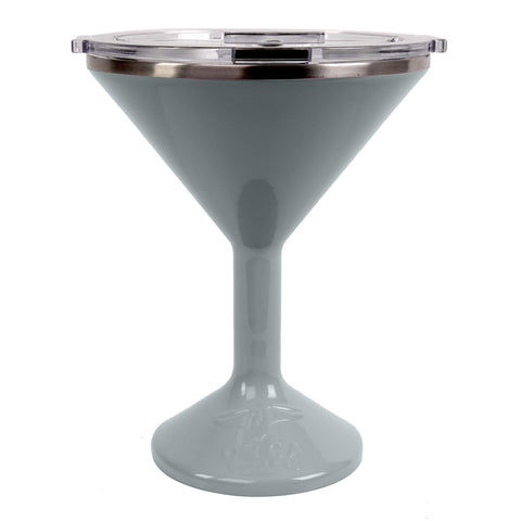 ORCA Tini insulated outdoor sage martini glass keeps drinks cool outdoors