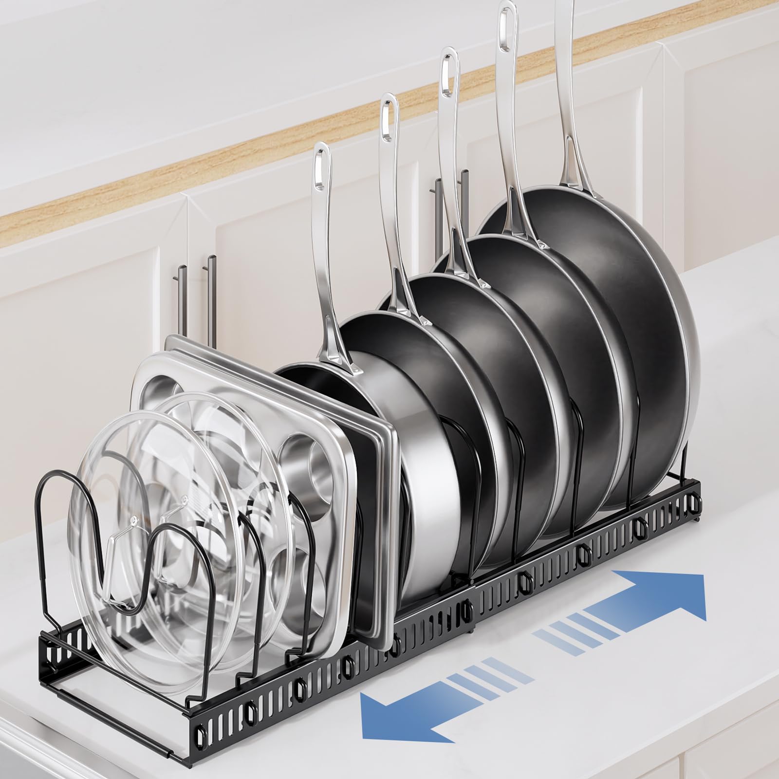 ORDORA 10 dividers with deep grooves prevent slipping and crowding.