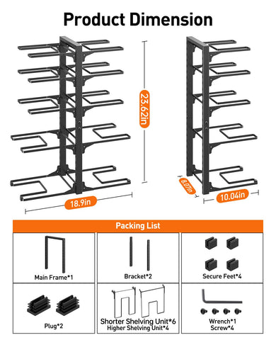 ORDORA adjustable dividers creating custom sections for pot sizes