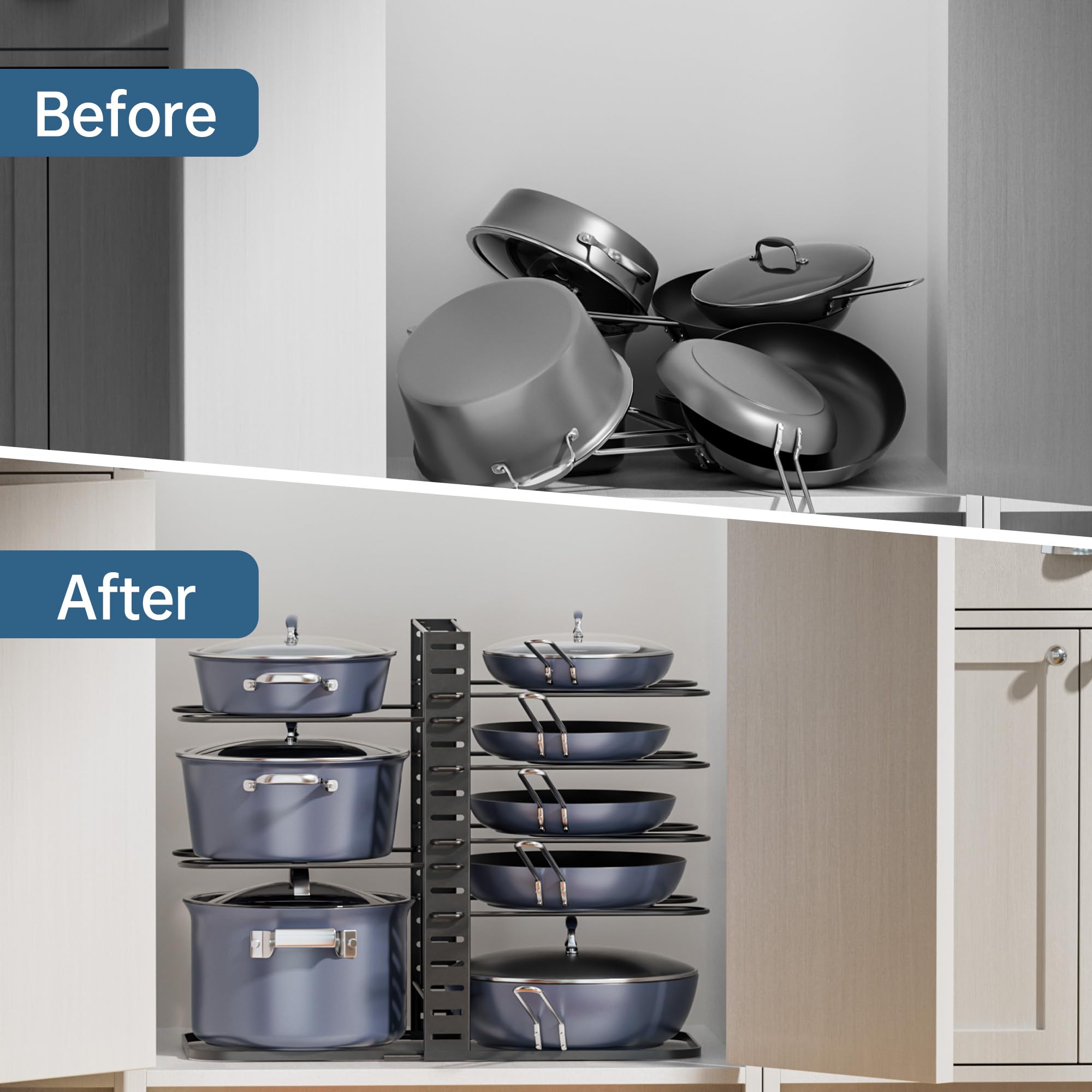 ORDORA fits cabinets, shelves, and drawers for versatile storage