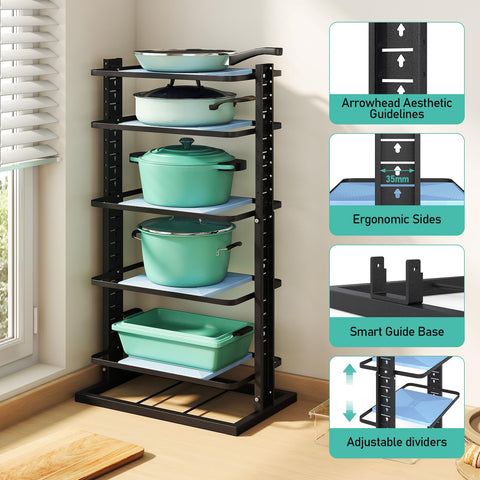 ORDORA protective pads on shelves prevent scratches and slips.