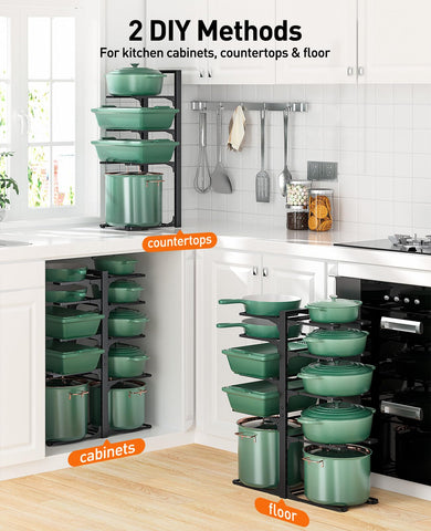 ORDORA curved pot-guard design protects cookware from scratches