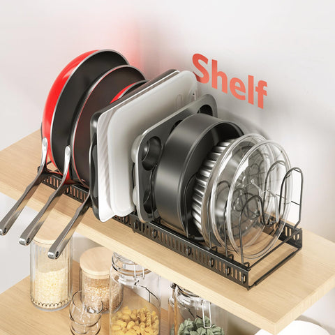 ORDORA space-saving cabinet organizer fits shelves or countertops