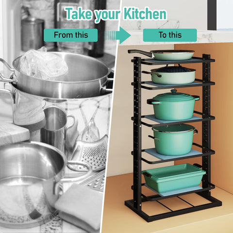 ORDORA space-saving kitchen storage for cluttered countertops and organized cabinets.