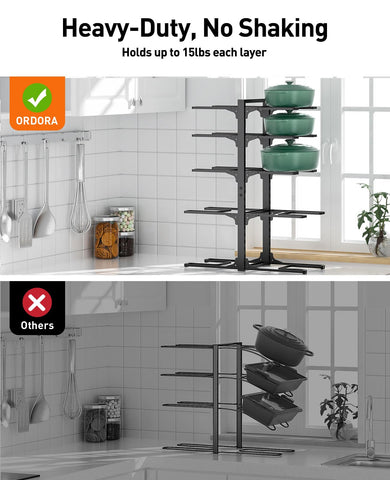 ORDORA sturdy counterweight frame prevents wobble during use