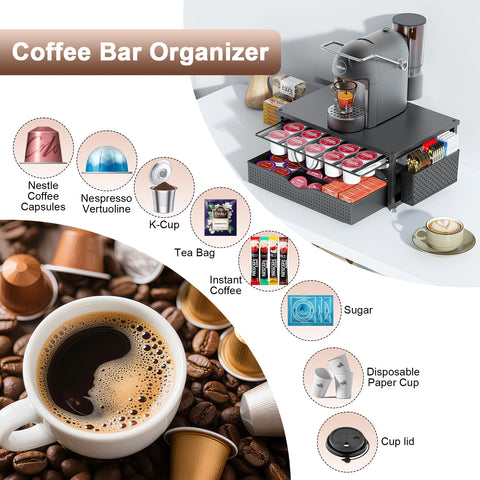 ORDROLL K Cup Holder industrial metal frame offers durability for busy kitchens and offices.