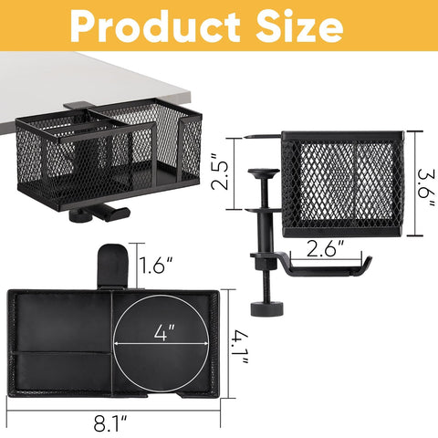 OrgaFocus deep design fits up to 4-inch cups and bottles.