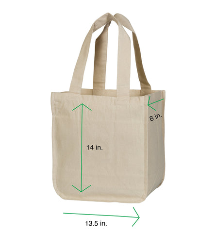 Organic Cotton Mart interior bottle sleeves show organized storage for groceries.