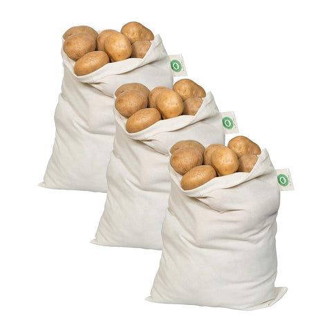 Organic Cotton Mart nut milk bag 12x15 front view, reusable and breathable.