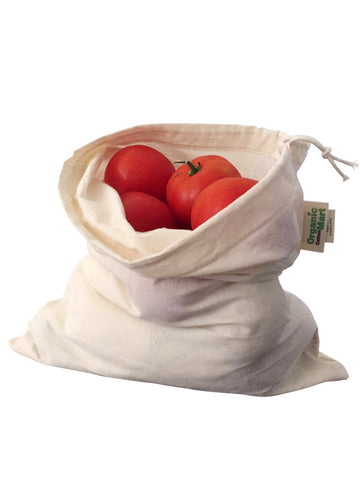 Organic Cotton Mart reusable bags for storage and organization.