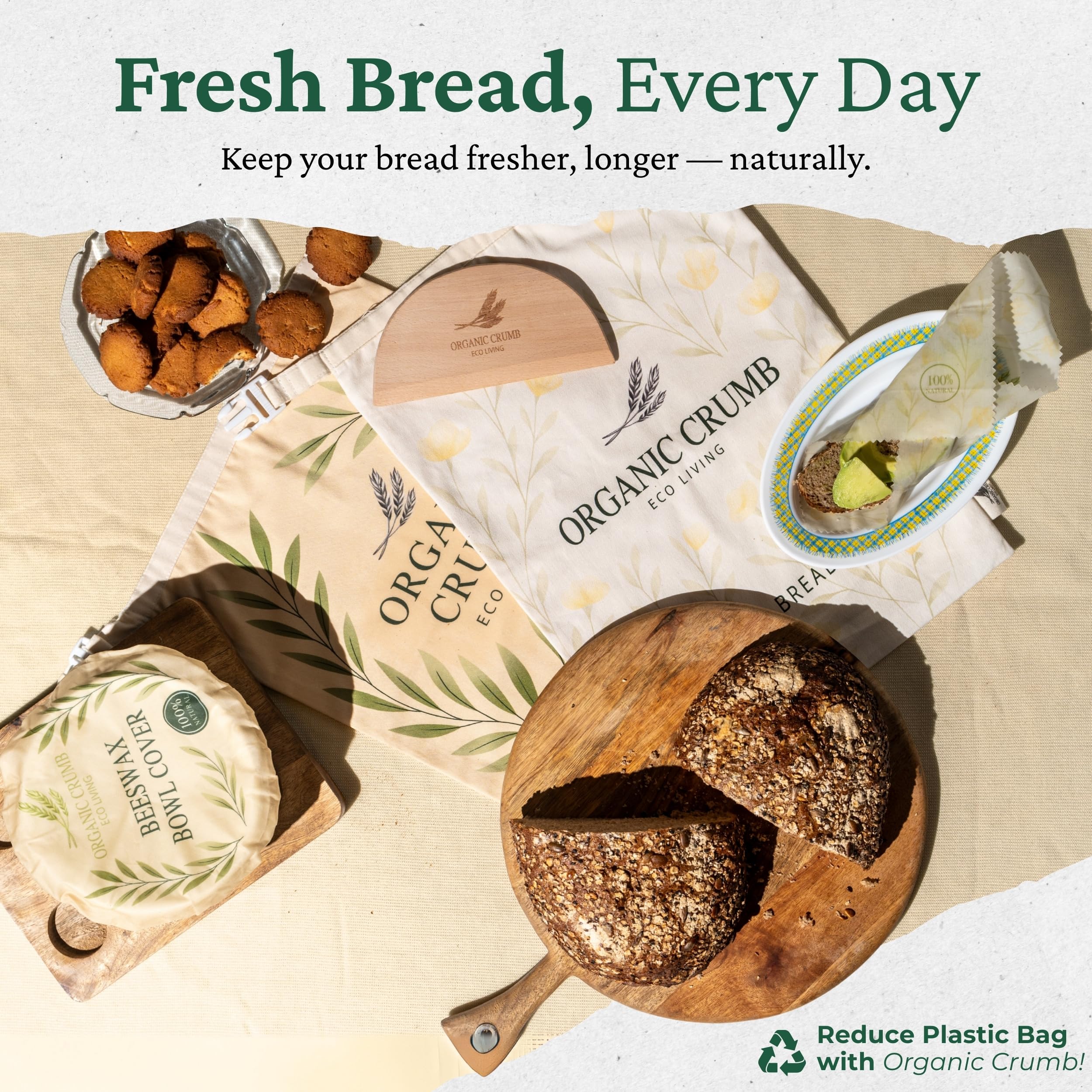Organic Crumb sourdough storage in fridge demonstrates moisture balance