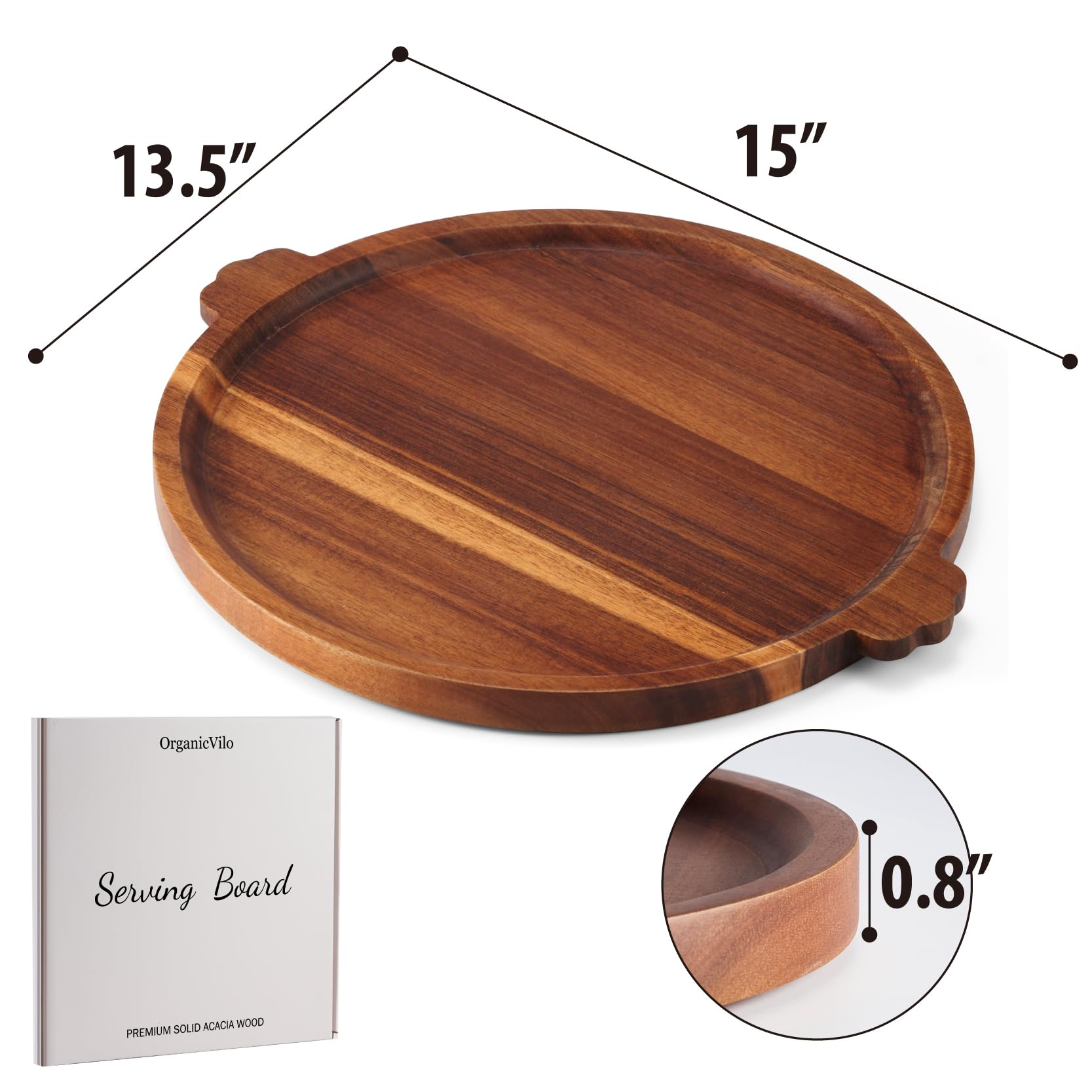 OrganicVilo decorative tray suitable as ottoman or coffee centerpiece
