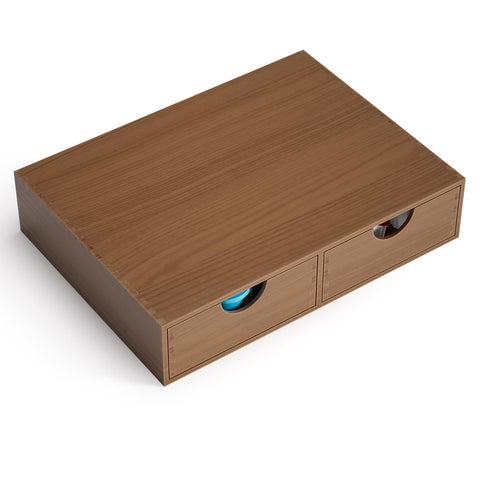 ORGMASTER Wooden K-Cup Holder top view highlights compact footprint on a counter.