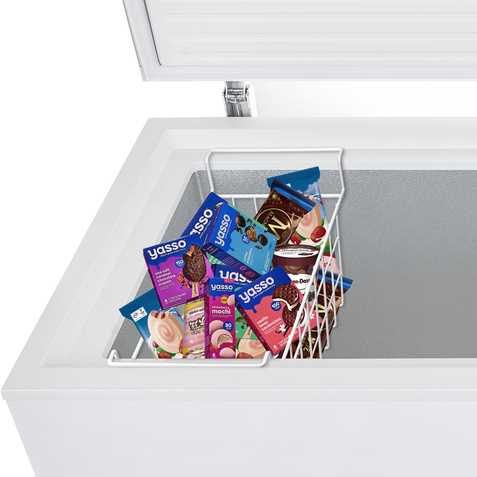 Orgneas versatile wire baskets for shelves and cabinets.