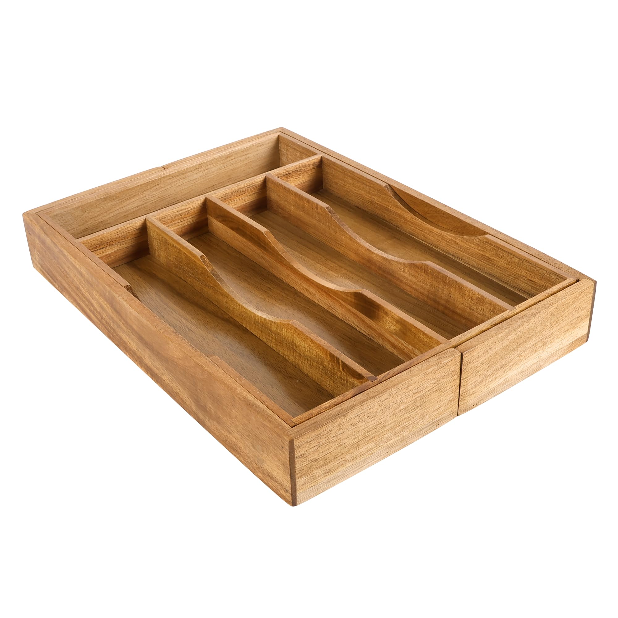 oridom expandable acacia drawer organizer multipurpose use in home spaces
