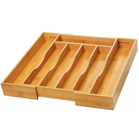 oridom expandable bamboo drawer organizer durable eco-friendly design