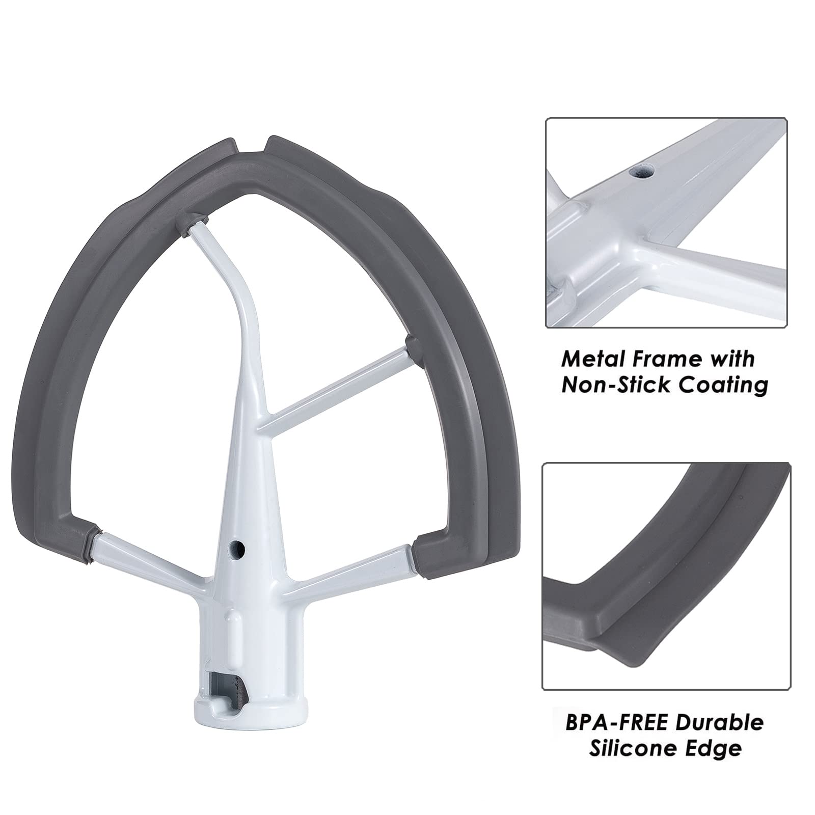ORIEMARS bowl lift attachment for KitchenAid supports steady, even mixing.
