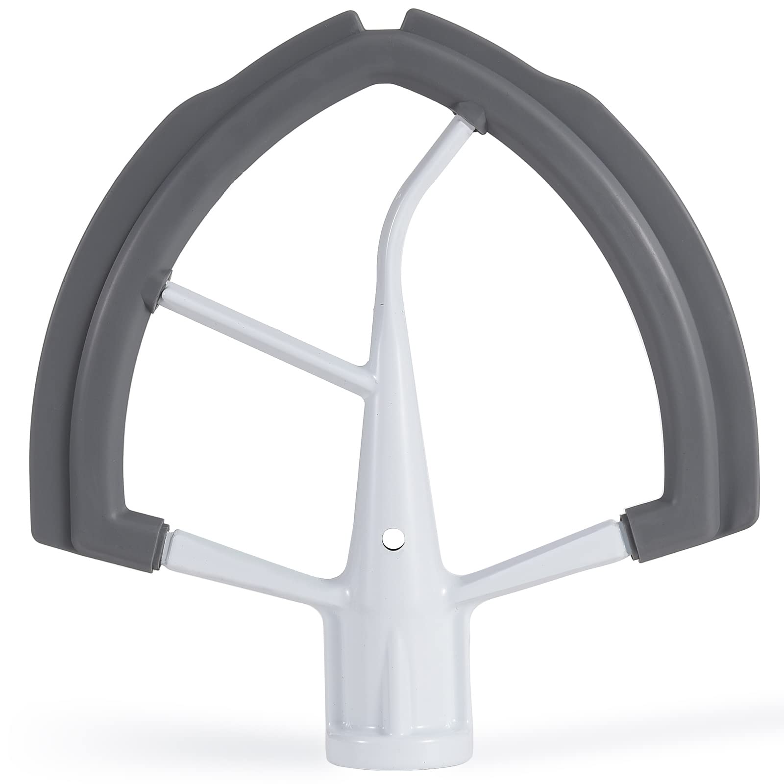 ORIEMARS flex edge beater for KitchenAid 5.5 quart bowls enhances mixing reach.