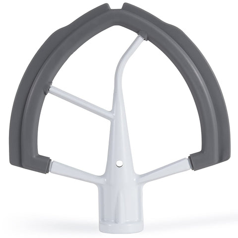 ORIEMARS flex edge beater for KitchenAid 5.5 quart bowls enhances mixing reach.