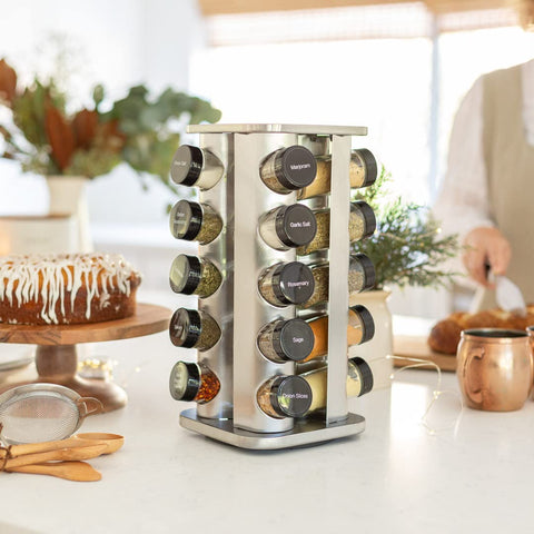 Orii kitchen organizer keeps spices within arm's reach.