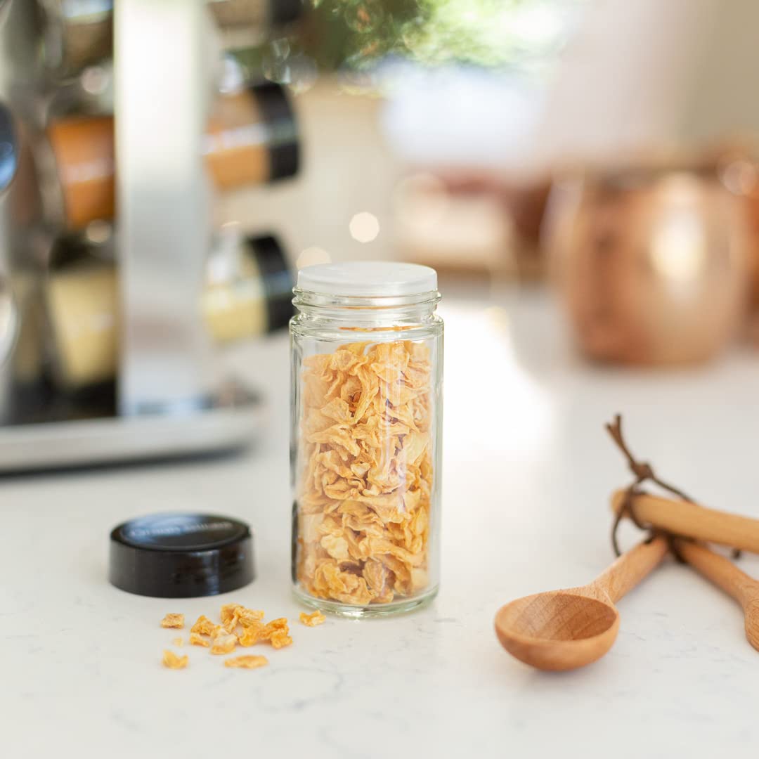 Orii rotating lazy Susan base improves spice visibility.