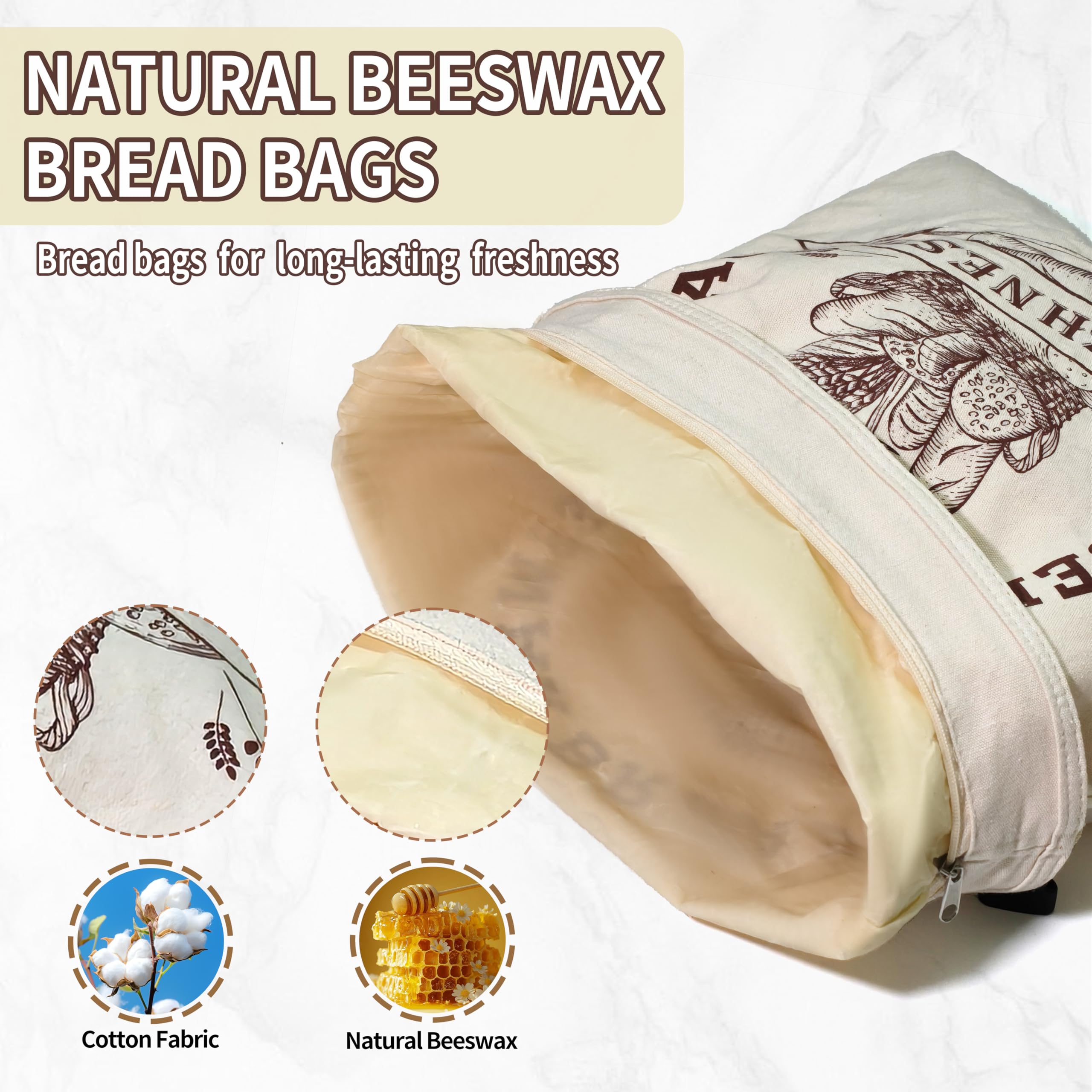 Orlithia two-pack bread bags ideal for home baking.