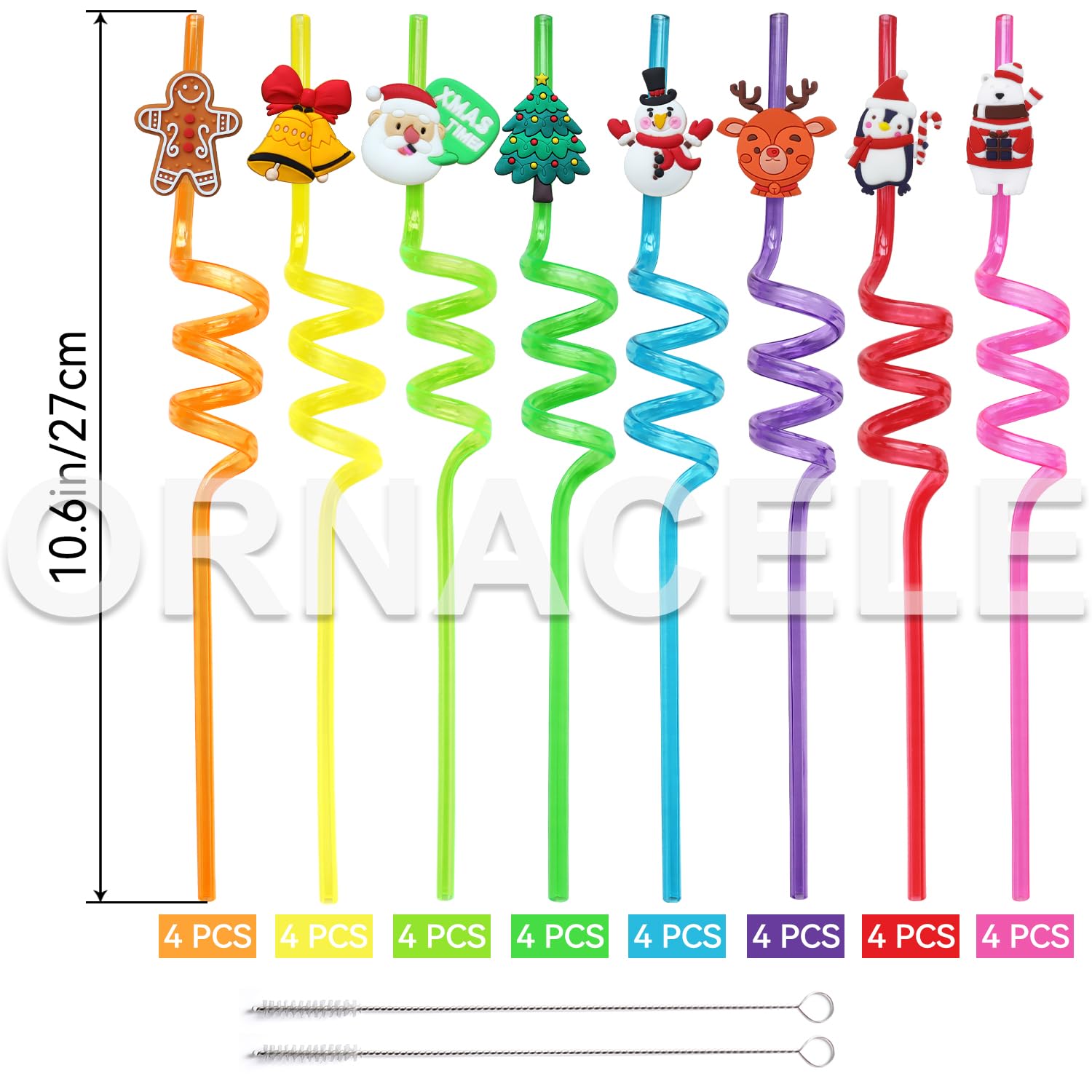 ORNACELE penguin topper straw adds playful charm to cold beverages.