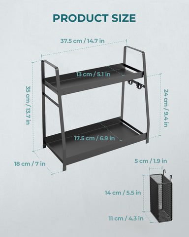 OROPY durable metal construction ensures long-lasting kitchen organization.