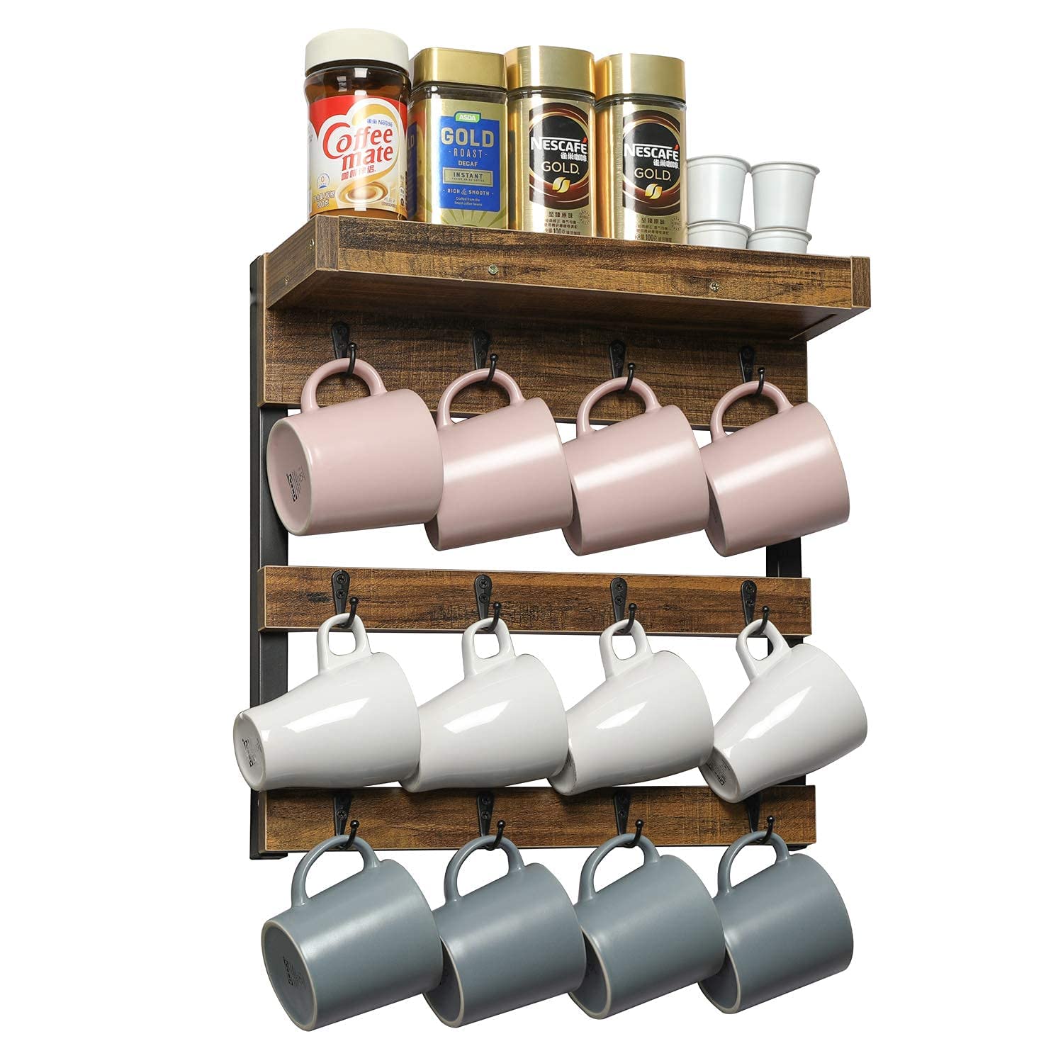 OROPY mug rack with easy installation kit for quick setup.
