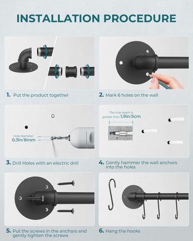 OROPY easy installation with included screws and bolts.