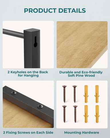 OROPY two-pack includes screws for simple installation and secure mounting.