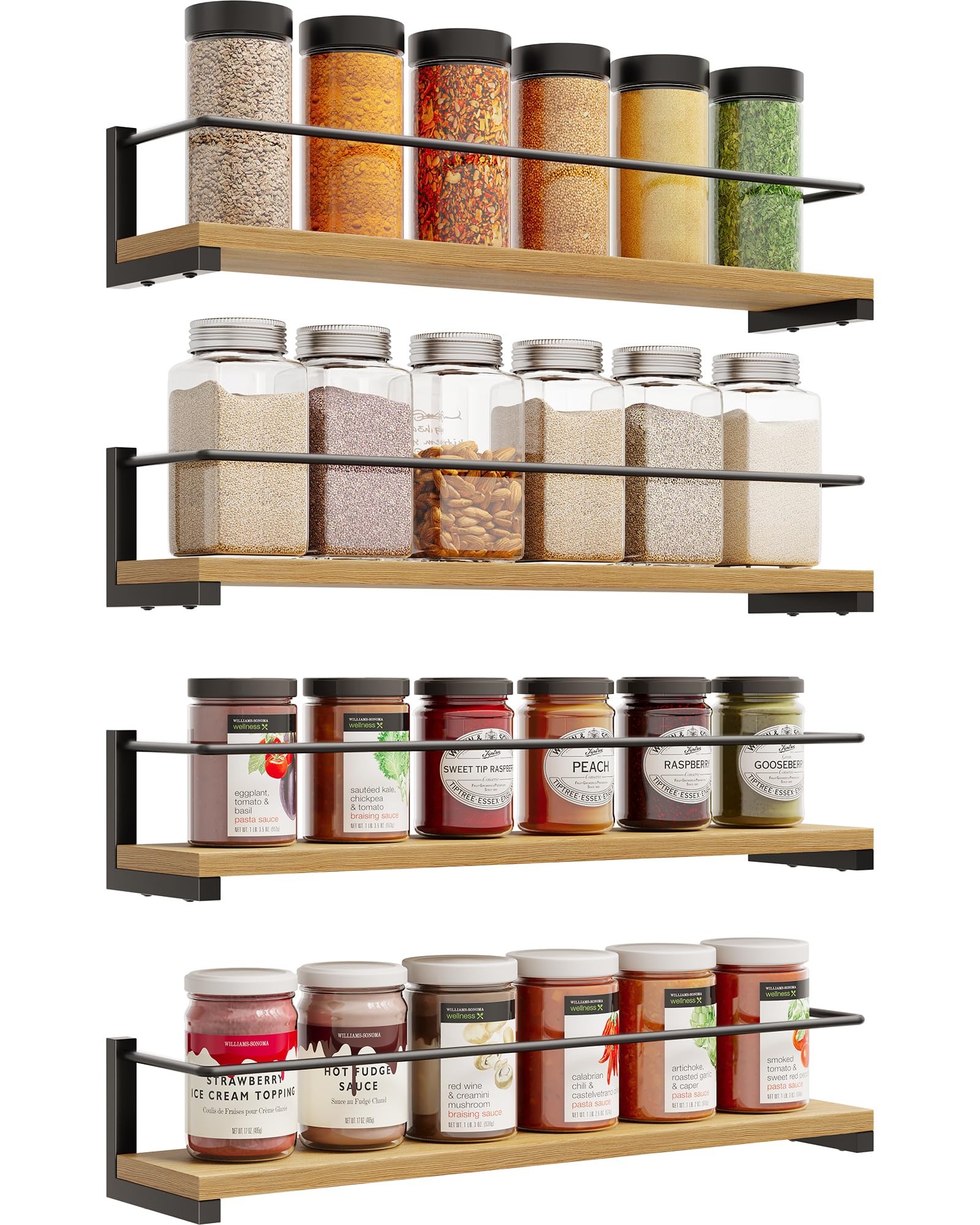 OROPY spice rack over stove organizer for quick seasoning access