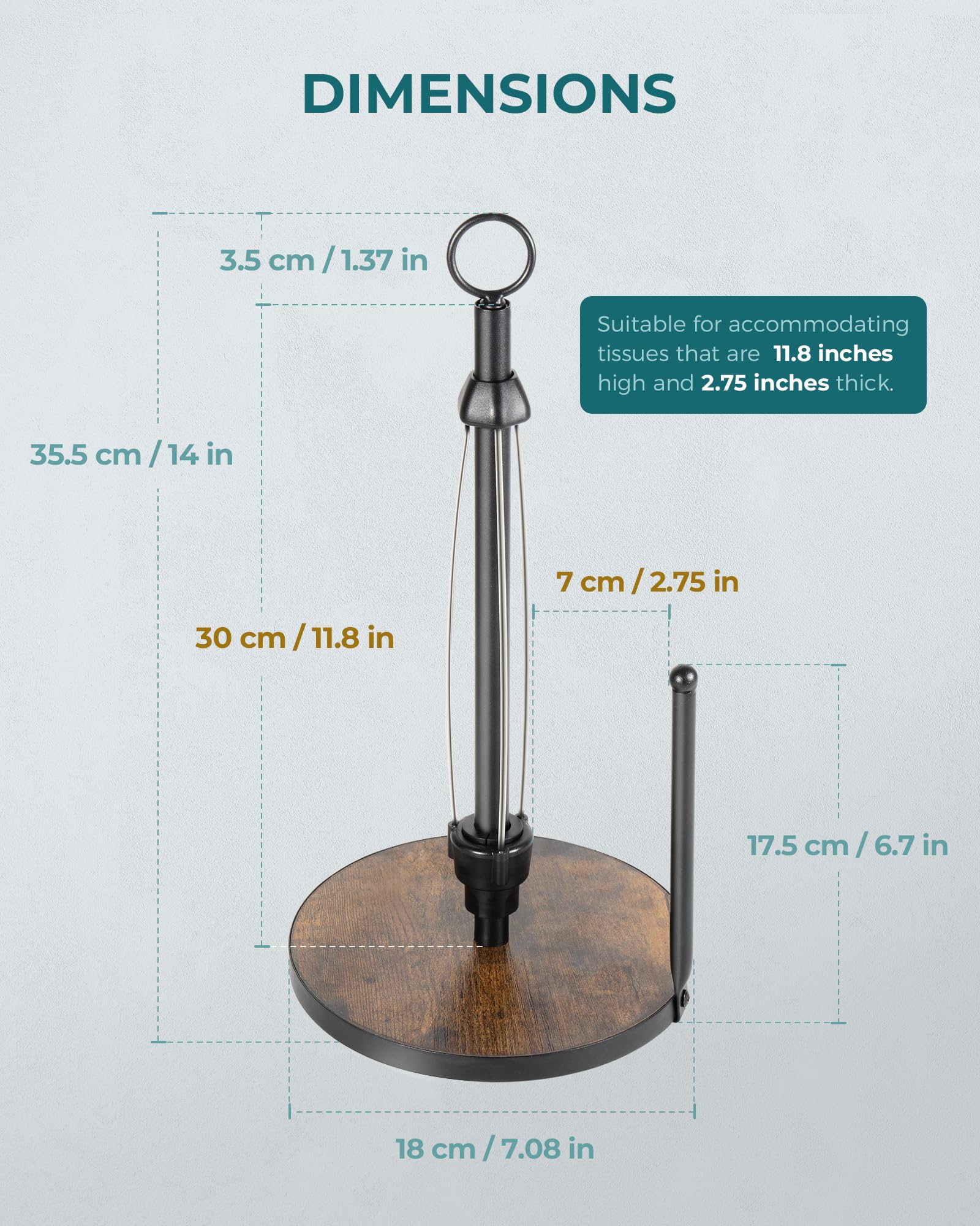 OROPY Suction Cups Stability keeps the holder secure on work surfaces.