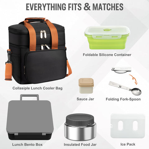 Orylia stainless steel thermo jar adds durable, reusable food space.