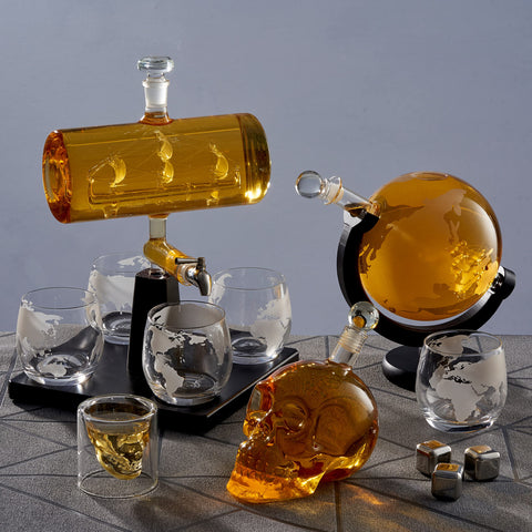 OS Oak & Steel skull decor perfect for parties and seasonal entertaining.