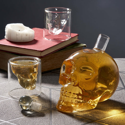OS Oak & Steel vodka or tequila decant set for refined home bars.