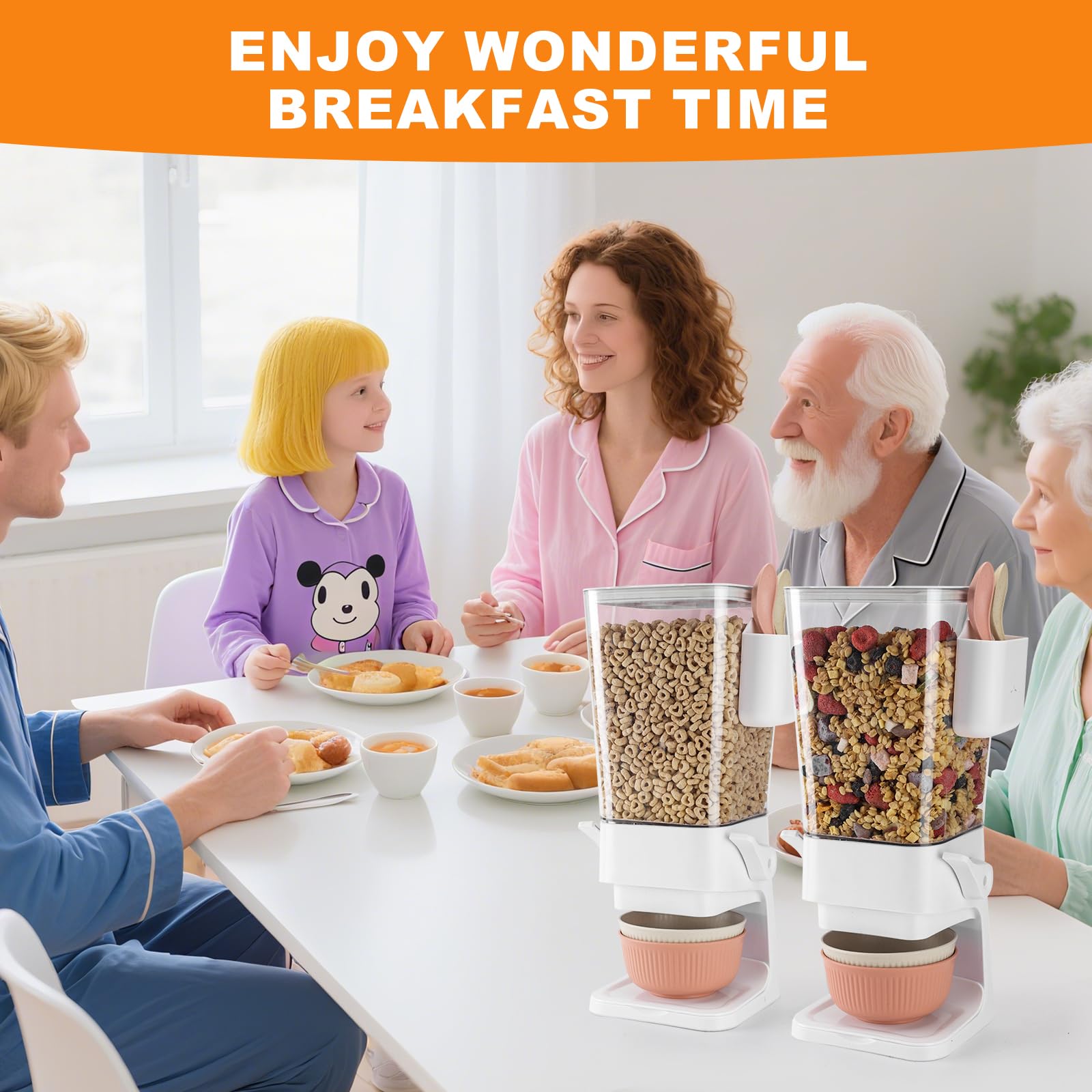 Osacoe 5-liter dry-food dispenser preserves freshness with sturdy seals.