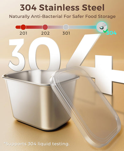 Osfel Snackle Box stainless steel compartments for durable, stain-resistant storage.