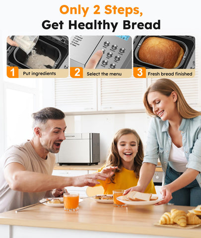 OSIPOTO 17-in-1 control panel with beginner-friendly menus for easy operation.