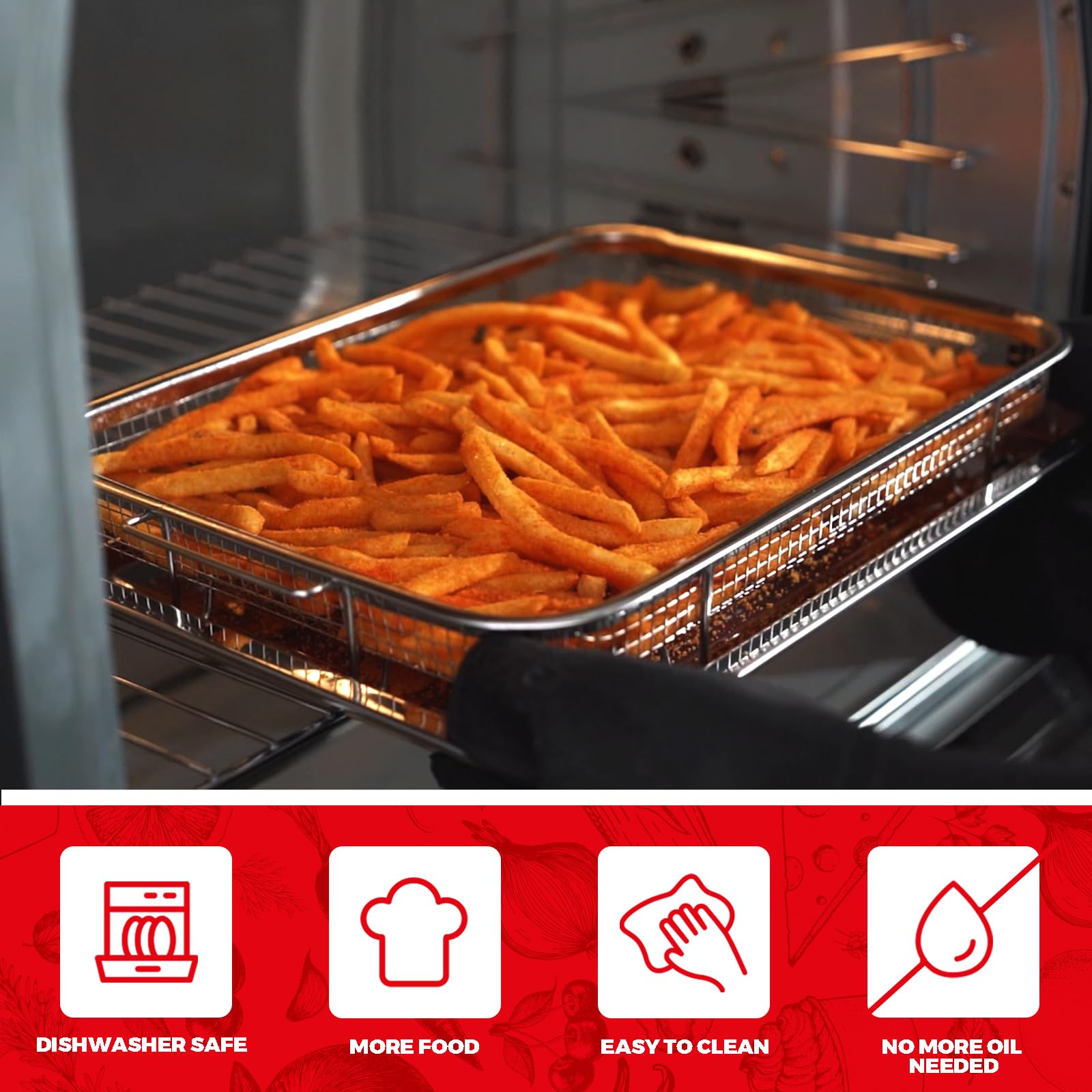 OSJ COOK non-stick coating eases food release and cleaning