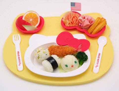 OSK Hello Kitty dining set is microwave-safe for quick warming.
