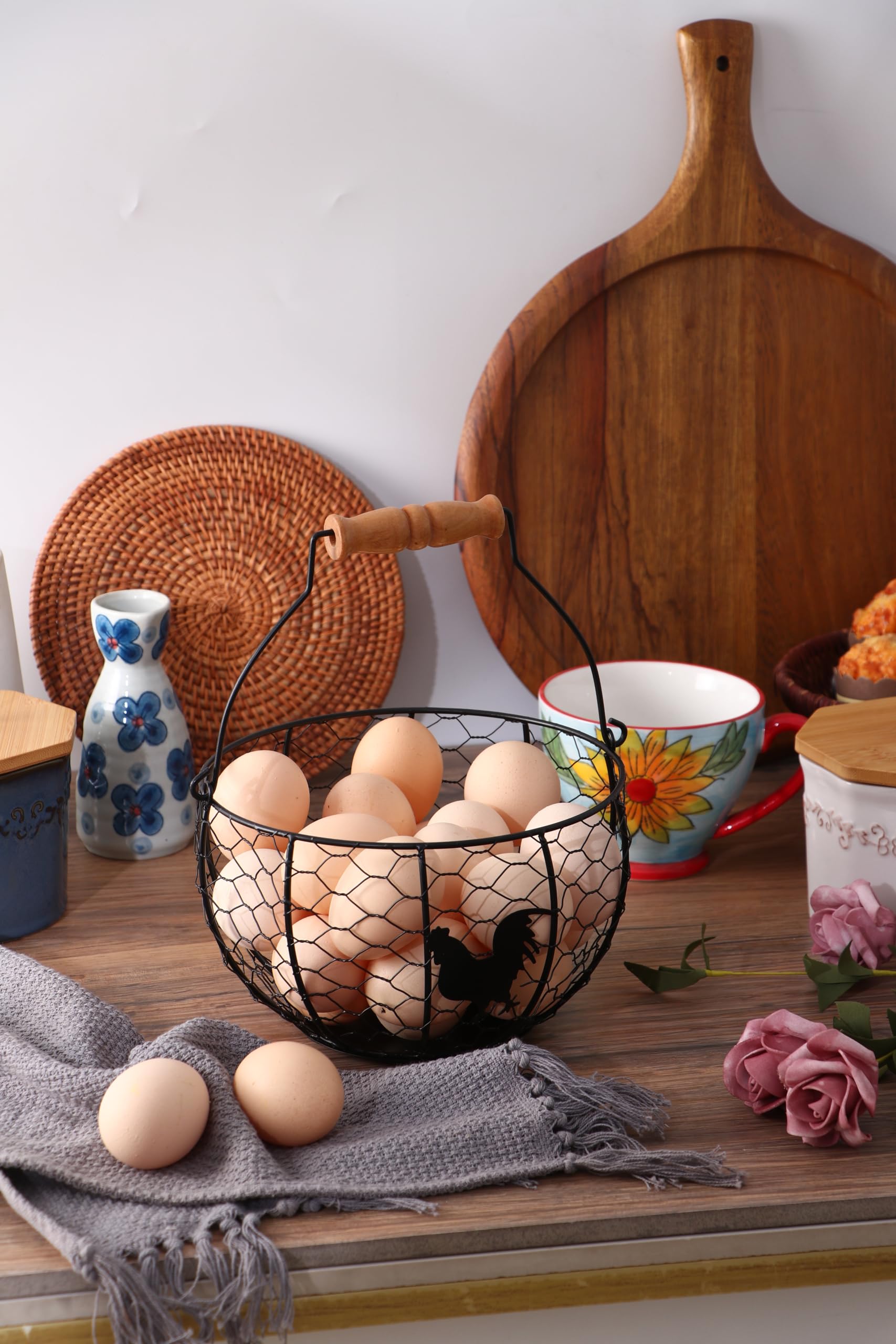 oskas gift idea wire basket for housewarming or wedding celebrations.
