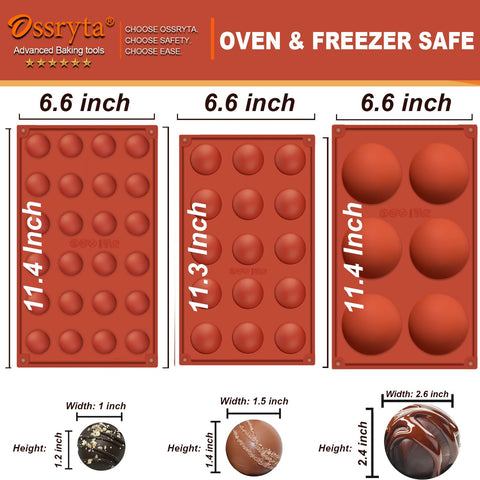 Ossryta non-stick silicone mold eases release of delicate confections.